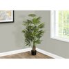 Monarch Specialties Artificial Plant, 47" Tall, Areca Palm Tree, Indoor, Faux, Fake, Floor, Greenery, Potted, Real Touch I 9538